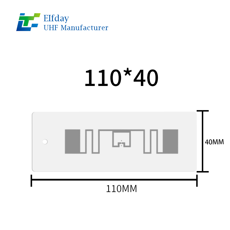 110*40mm KU7chip RFID Hang Tag Durable for Clothing Shoes Accessories Track Inventory